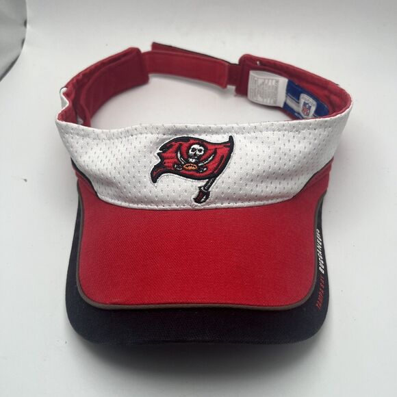 Tampa Bay Buccaneers Sun Visor Reebok NFL Red Adjustable Embroidered Logo OSFA - Picture 3 of 16